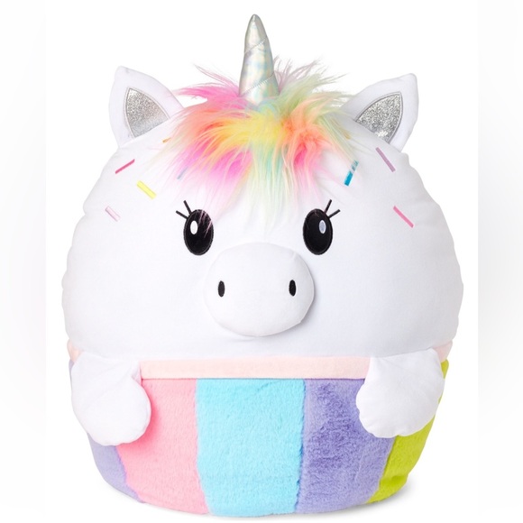 💜 Girls Large Unicorn Cupcake Pillow - Multi clr ‼️FINAL SALE - Picture 2 of 4